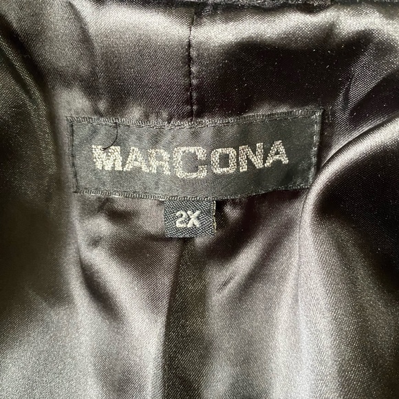 Marcona Womens Black Wool Blend Mid Length Plus Size Coat. Sz 2X - Picture 9 of 16